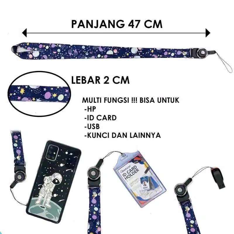 Tali Gantungan HP/Handphone/Kunci/Kartu Nama/USB/Bunga daisy/peace/