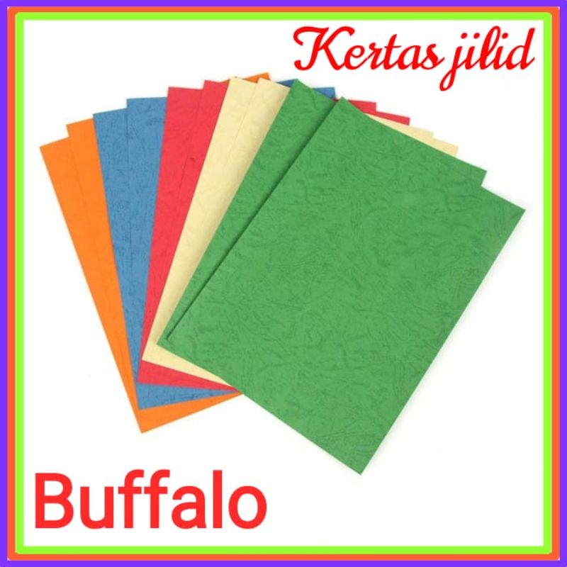 

[10 LEMBAR]KERTAS BUFFALO F4/KERTAS JILID/COVER BUFFALO