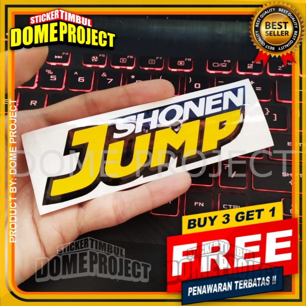 SHONEN JUMP STIKER CUTTING STICKER MOBIL OUTDOOR KUALITAS IMPORT AKSESORIS SEPEDA MOTOR