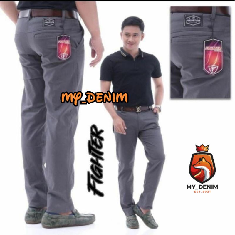 CELANA CHINO PANJANG PRIA FIGHTER