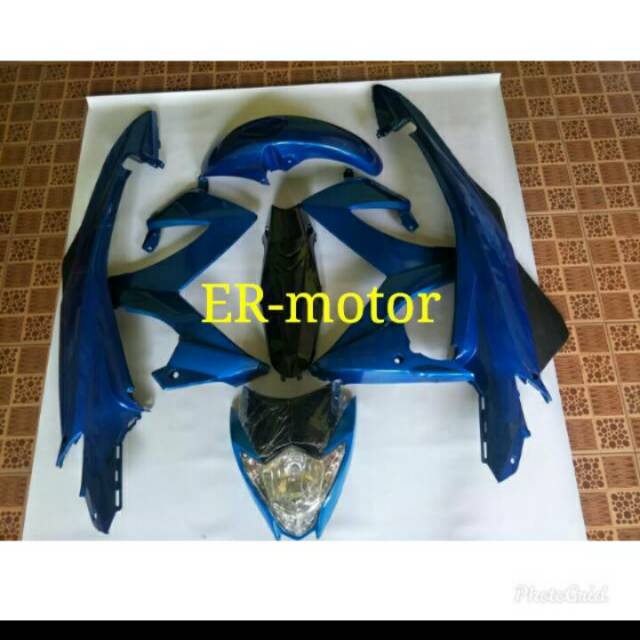 Full bodi satria Fu facelift warna biru