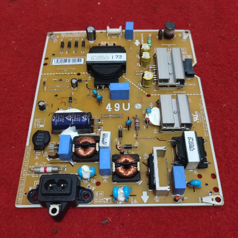 PSU regulator power Supply board tv LED LG 49UJ632T - 49UJ632 T - 49UJ652 T - 49UJ652T - PCB: EAX67189201 (1.6) LG P/N: EAY64511101