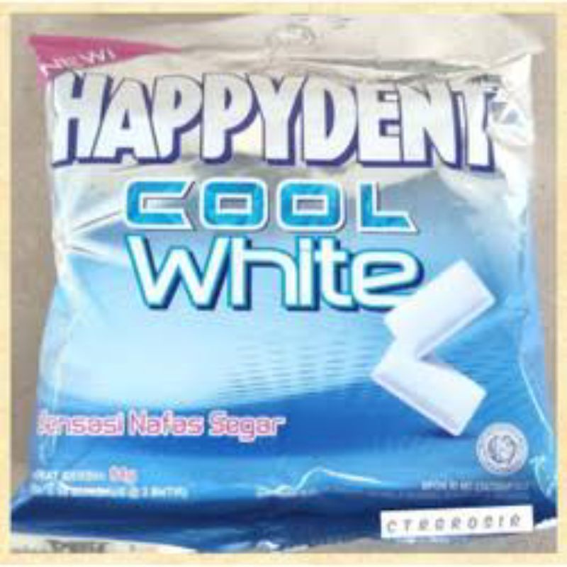 

Happydent Cool White Permen Karet isi 50 Pcs