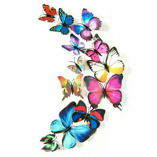 

3D butterfly sticker magnet
