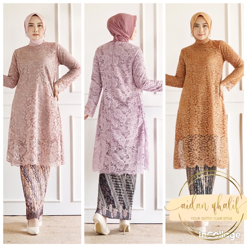 Tunik Brukat Kekinian Tunik Tille Modern Rok Plisket Batik Rok Batik Rok Terbaru