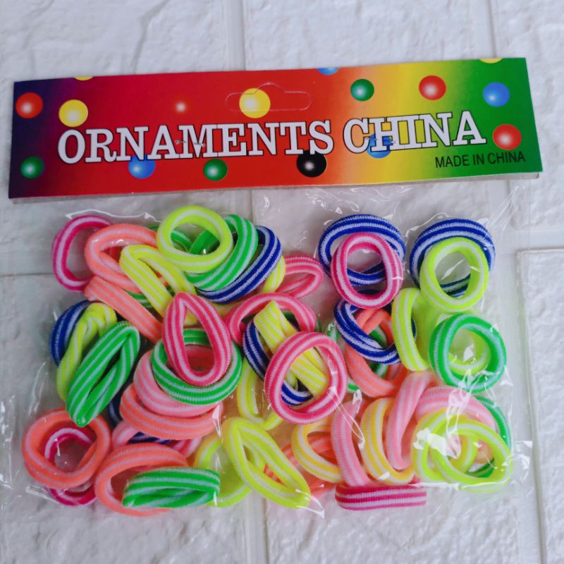 50pcs IKAT RAMBUT KECIL ORNAMENTS / KUNCIR RAMBUT GROSIR-2