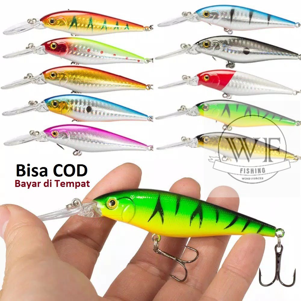 (TERMURAH) 11cm/9.5g Umpan casting mengapung Pancing Ikan Kakap putih casting ikan baramundi