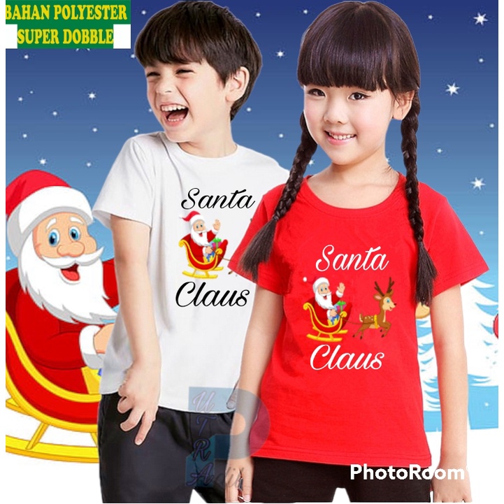 Kaos Anak Hari Natal/Kaos anak Baju anak/Kaos Anak Laki laki Kaos Anak Perempuan/Kaos Anak Cewek/Kao