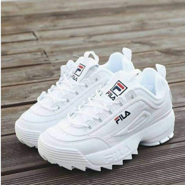  SEPATU  KETS FILA  DISRUPTOR SNEAKERS FASHION CEWEK SPORT 