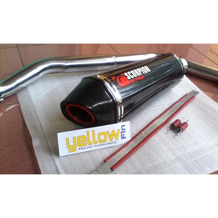 Knalpot Scorpion Red power Honda CBR 250