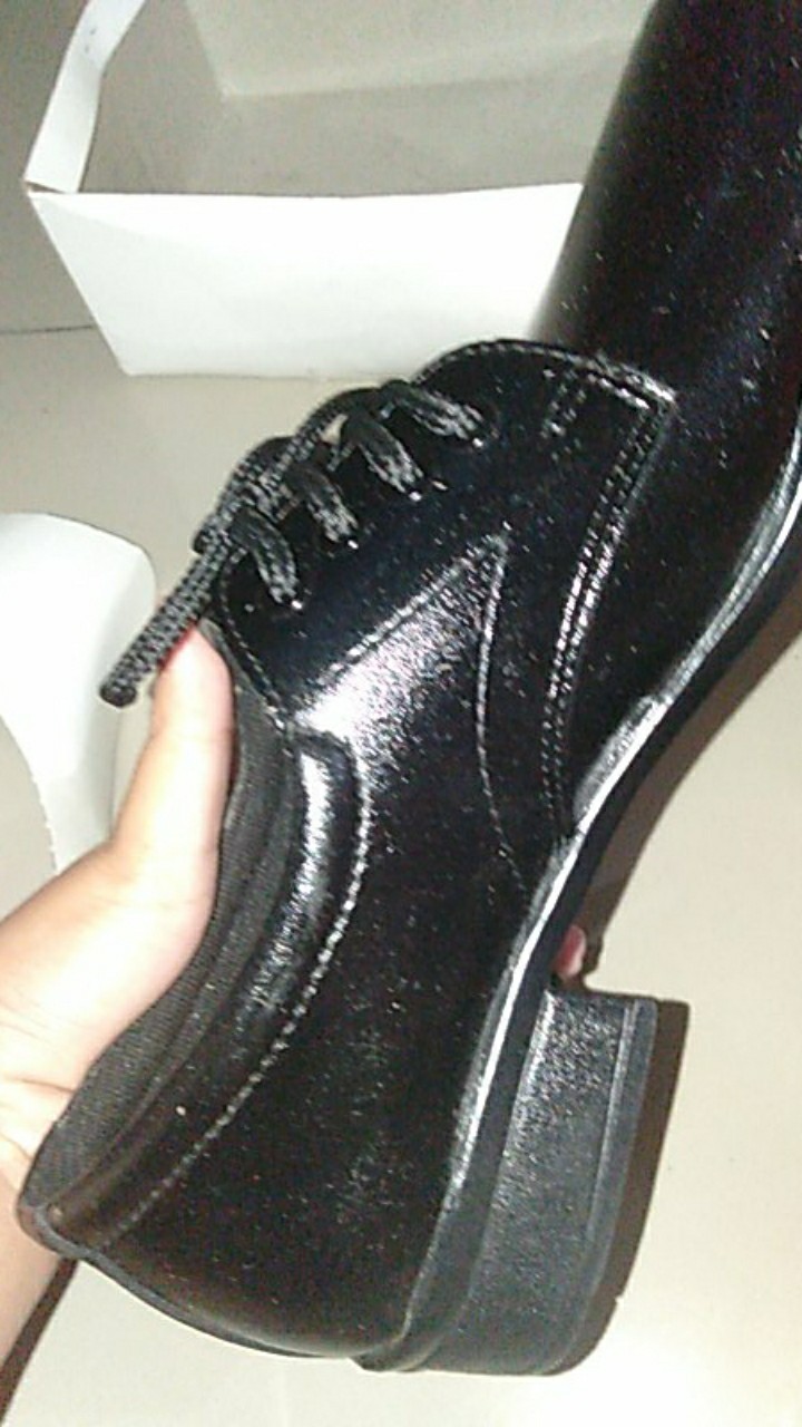 Sepatu Pantofel Wanita Sepatu Pansus Hitam Wanita  Fantofel Cewek Paskibraka