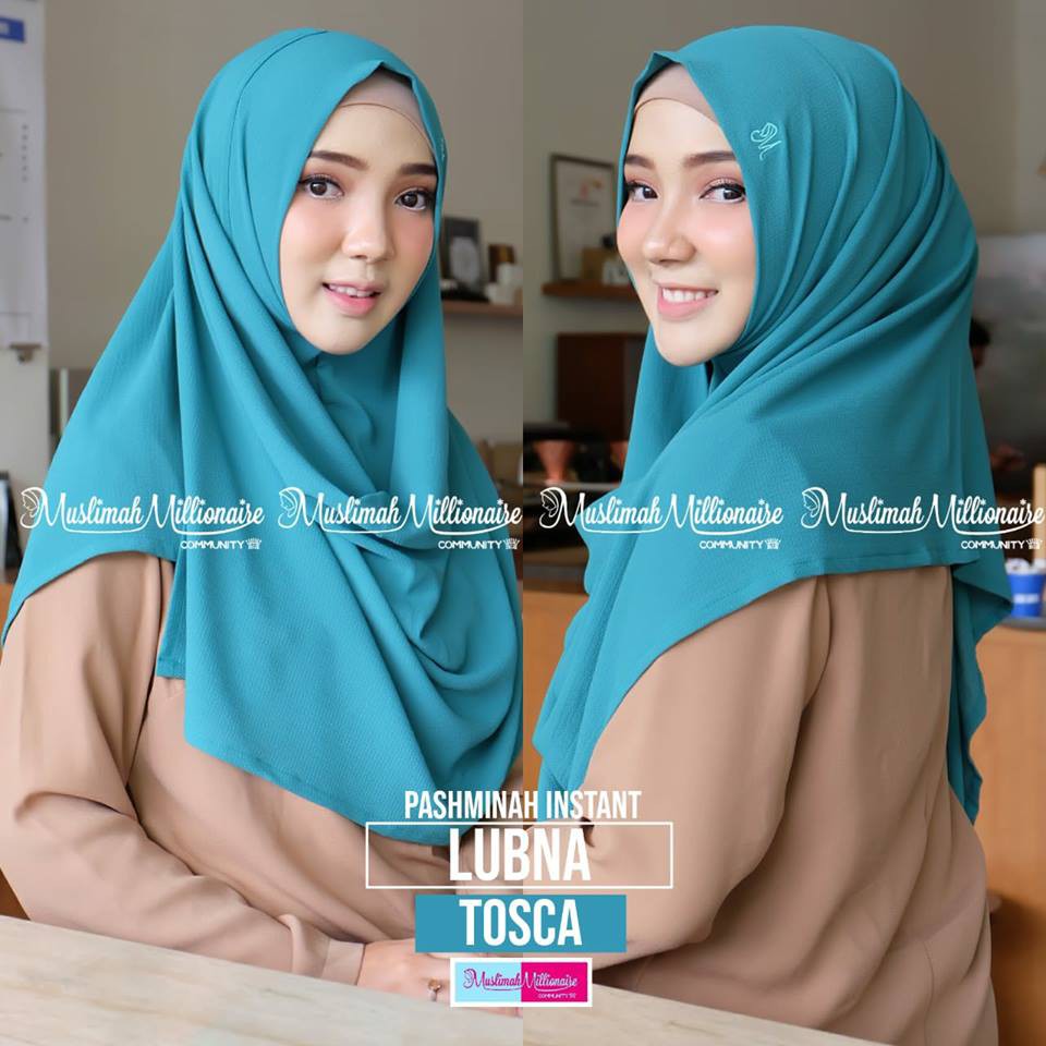 Jilbab Hijab Kerudung Pashmina Instan Lubna By Muslimah Millionaire