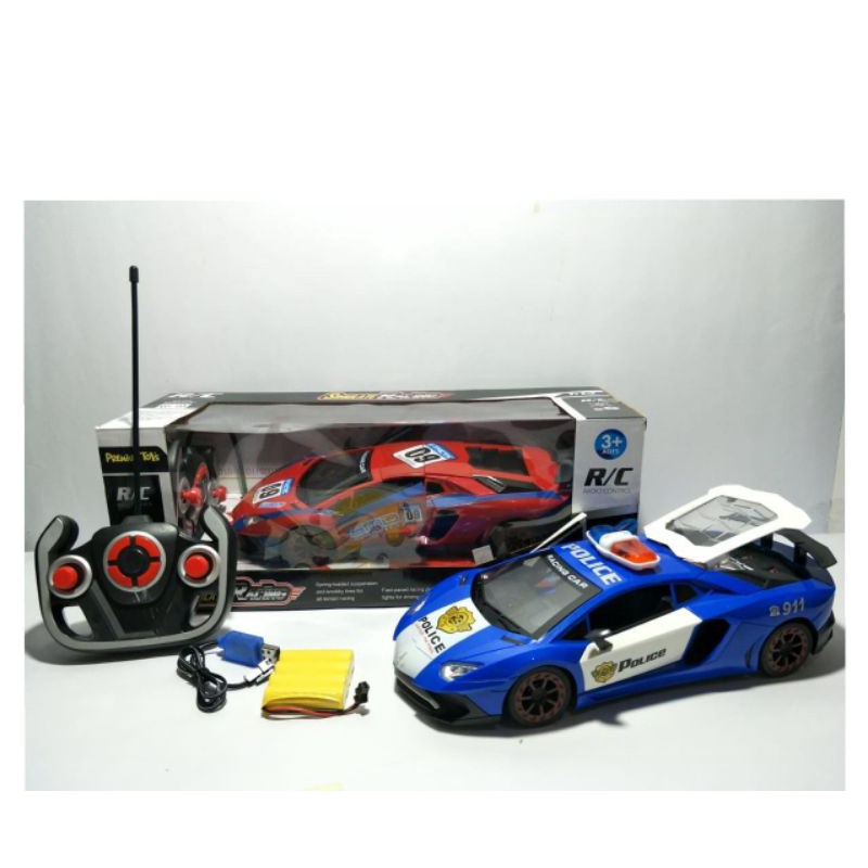 Rc mobil lamborgini remote control police