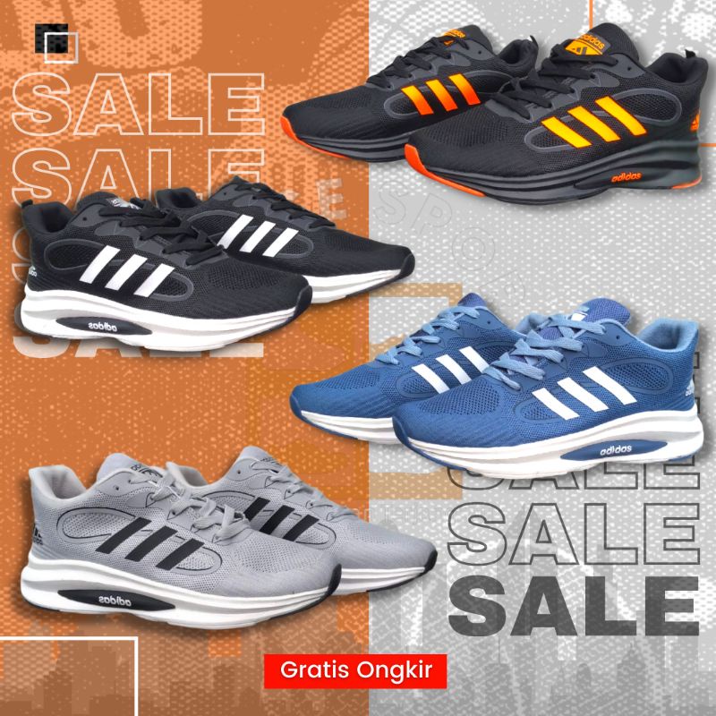 Sepatu Running Adidas Ringan Berkualitas / Sepatu Running Adidas Premium Import pria wanita
