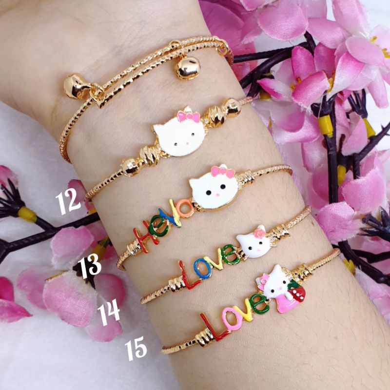 Gelang anak xuping hello Kitty fleksibel [GA-38]