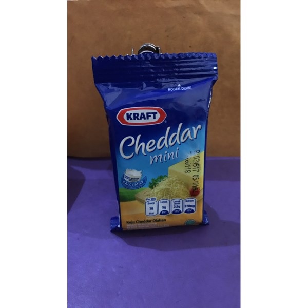 Keju Cheddar Kraft 30gram - keju Kraft