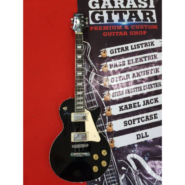Gitar elektrik/listrik Epiphone Les Paul black beauty (Bandung)