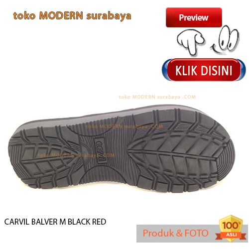 Sandal pria casual sandal jepit CARVIL BALVER M BLACK RED