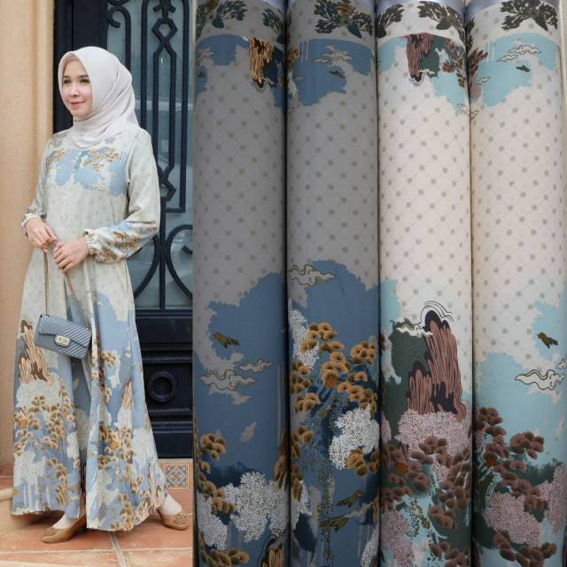 KAIN PRADA CREPE / bahan gamis branded / dress / wolfis