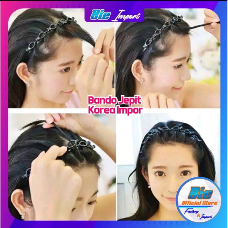 Bando Kepang Jepit Korea Impor Best Seller