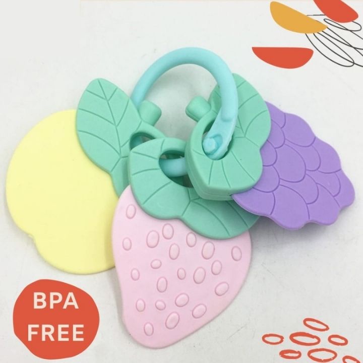 baby chewing toy rattle | Baby Chewing Toy Premium| Mainan Gigitan Bayi Silicone Pastel | kerincingan hewan animal lucu karakter