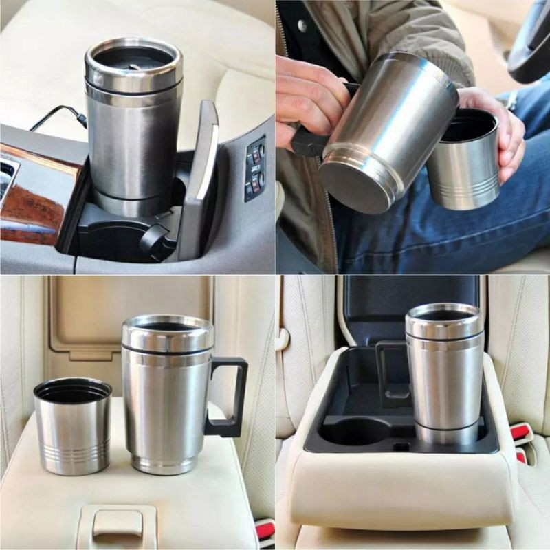 Gelas Pemanas Air Elektrik Mobil Mug Tremos Car Heating Travel Cup