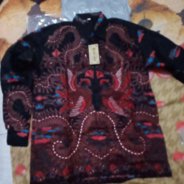 (termurah - Ori & Real Pic! Busui_6 Warna) Batik Couple Andhini Kebaya Couple Brukat Anabel - Bs073