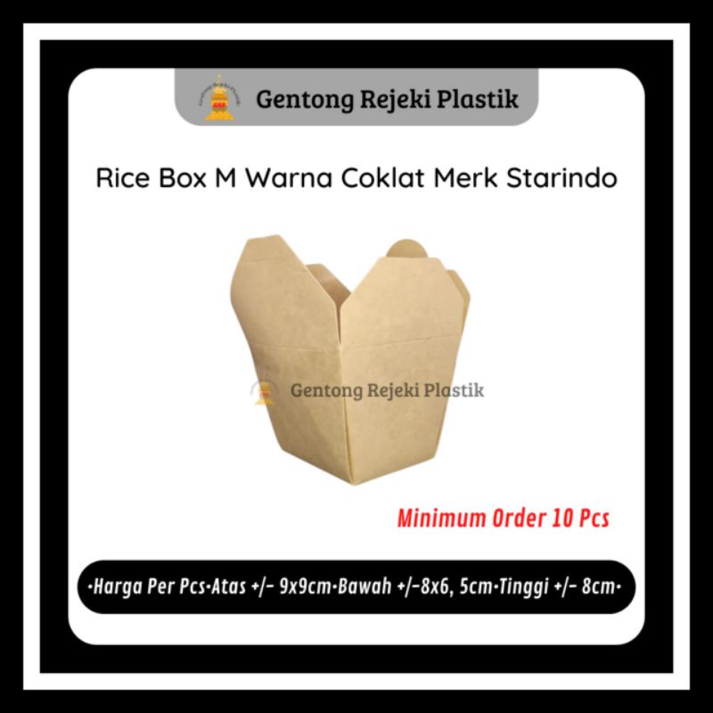 Kraft Paper Food Pail - Food Grade - Ukuran M Merek Starindo