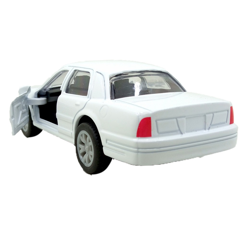 Toy Addict F0rd Crown Victoria Sport Car Putih Diecast Mainan Mobil