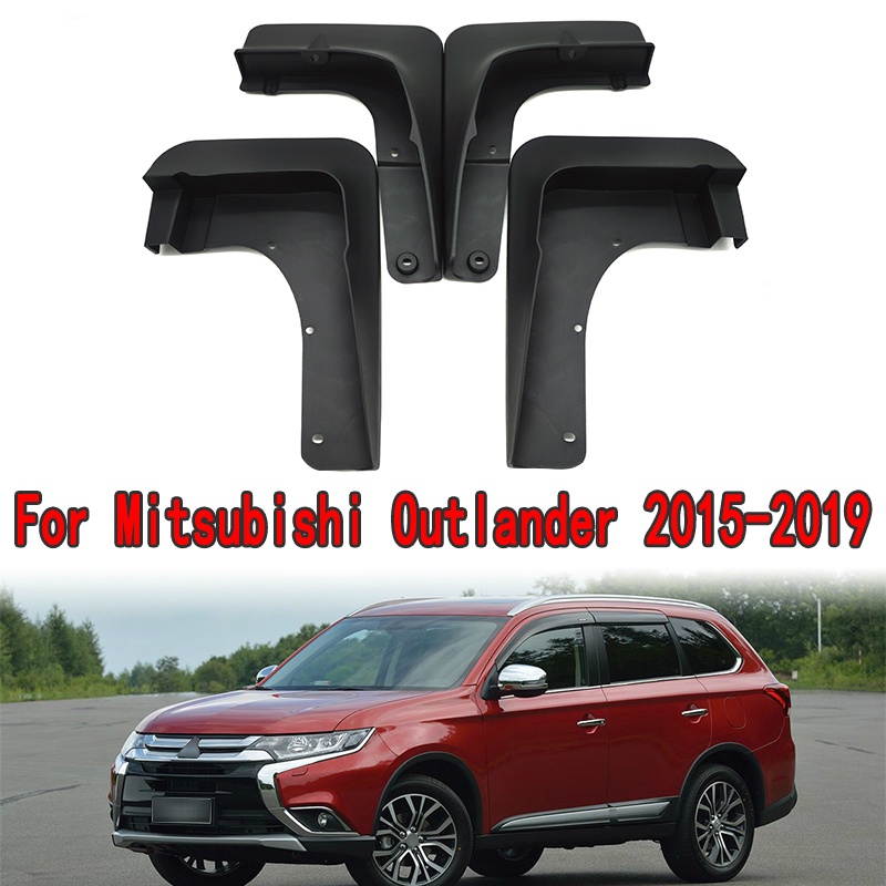 1 Set Mud Flap Pelindung Splash Untuk Fender Mobil Mitsubishi Outlander 2015 2016 2017 2018 2019