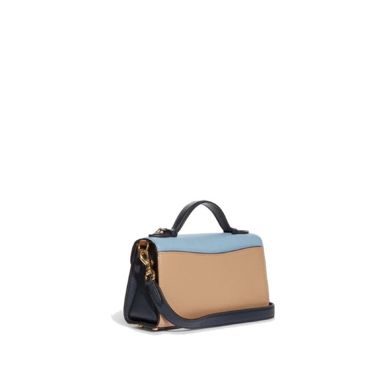 Coach Kleo Top Handle In Blocked Signature Canvas (C8161)