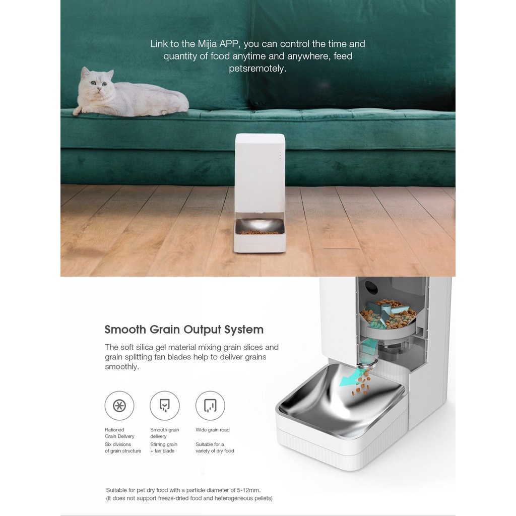 Mi Smart Pet Feeder Dispenser Makan Kucing App Control