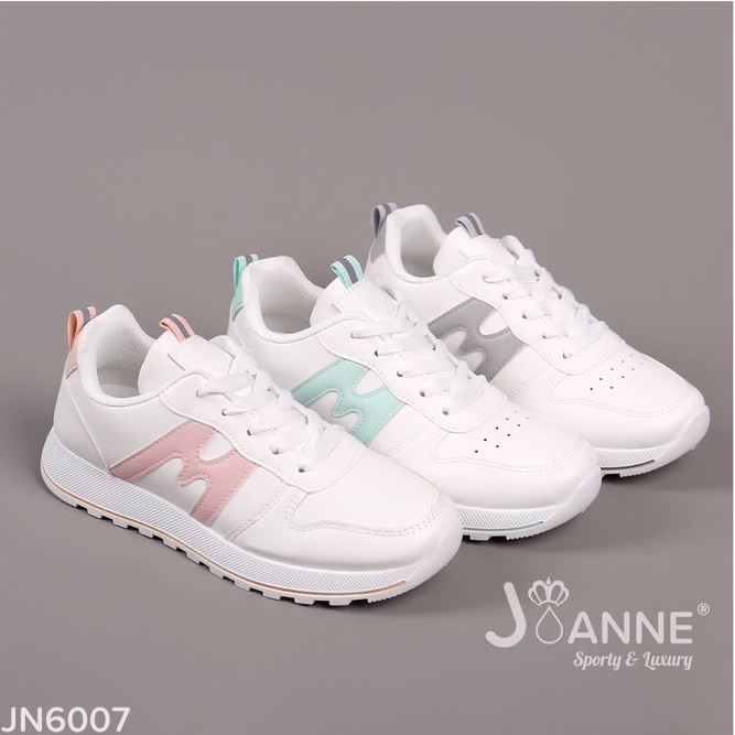 JOANNE Leather Sneakers Shoes #JN6007 ORIGINAL