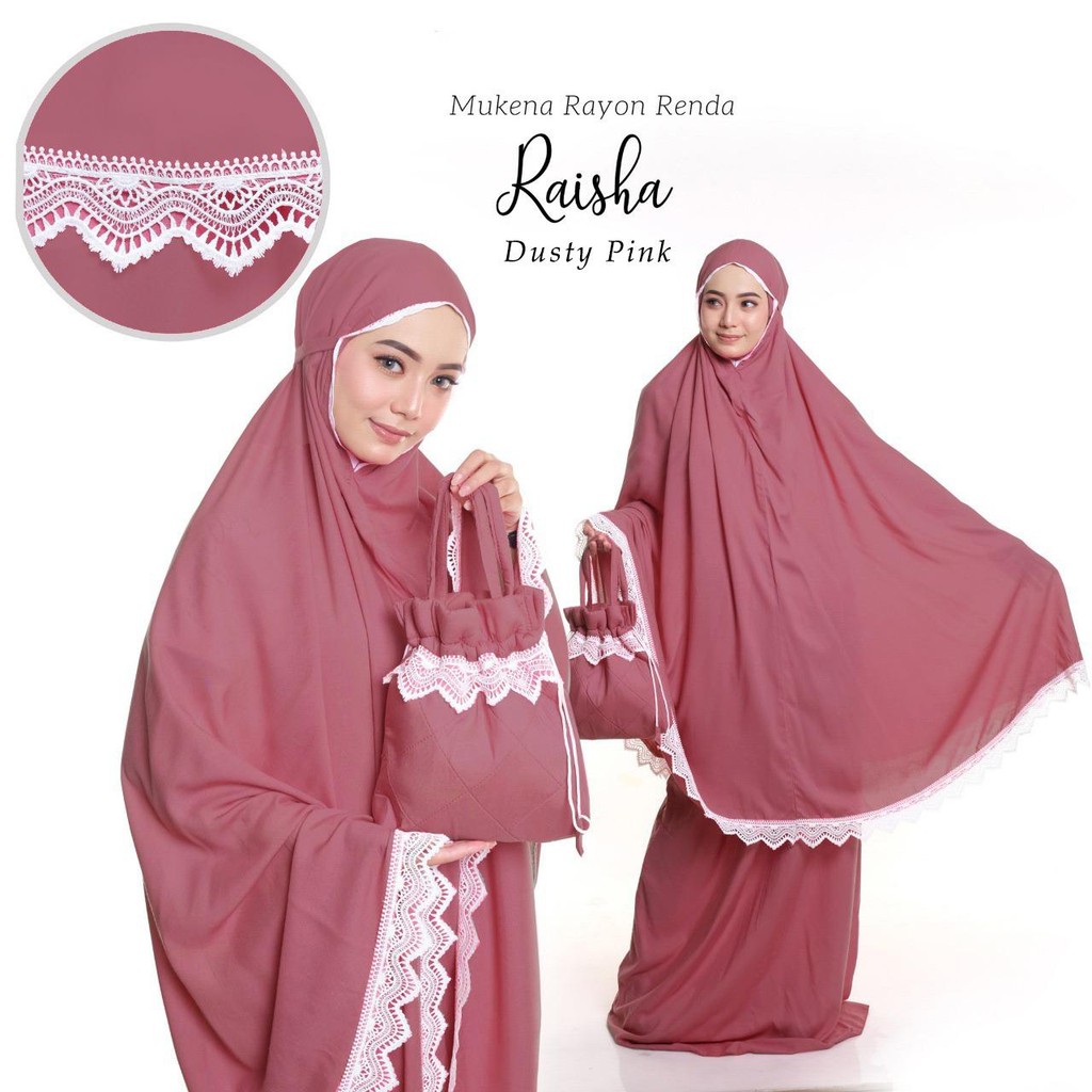 MUKENA BALI TASIK - MUKENA RENDA DEWASA RAISHA