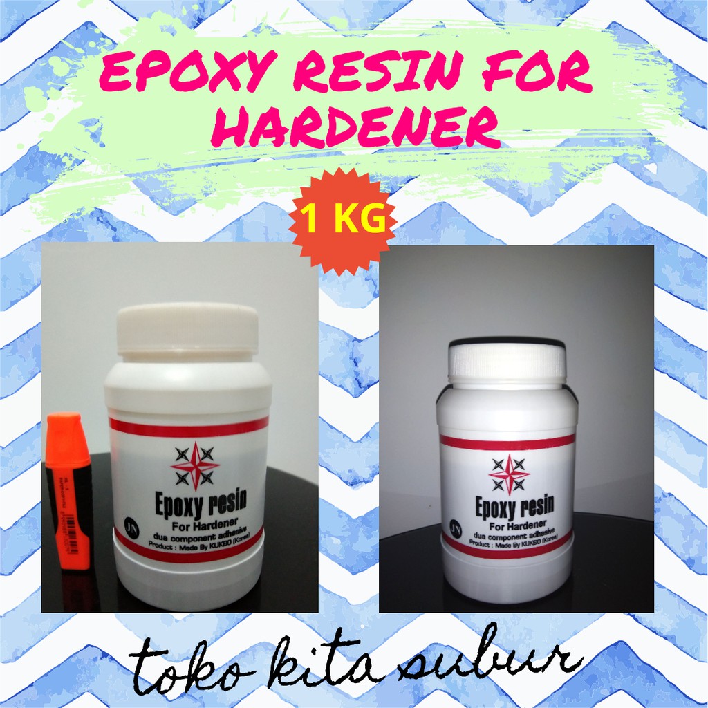 Epoxy Resin for Hardener Kaleng Bulat 1 KG MURAH
