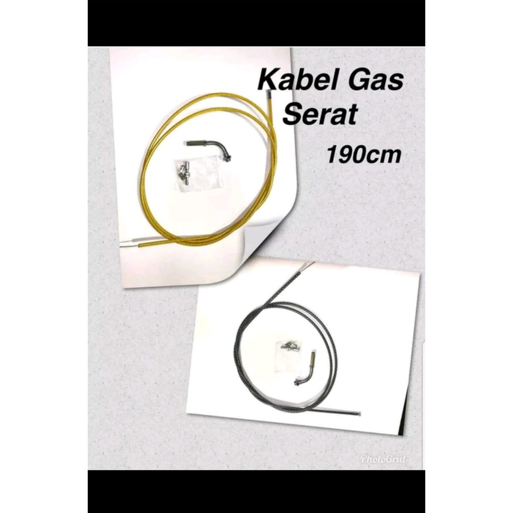 Kabel Gas Serat Carbon Thailand 190 CM Universal