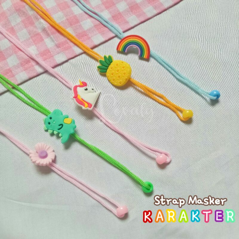 STRAP MASKER KARAKTER LUCU ANAK DEWASA / STRAP MASKER