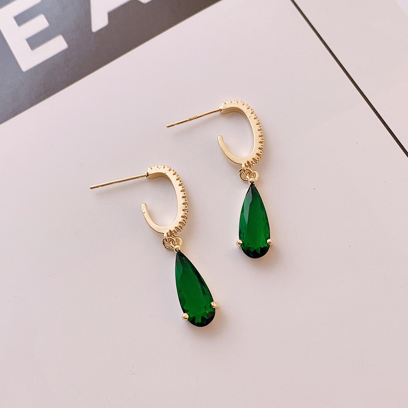 Anting Sterling Silver Bentuk Kipas Gaya Retro Untuk Wanita