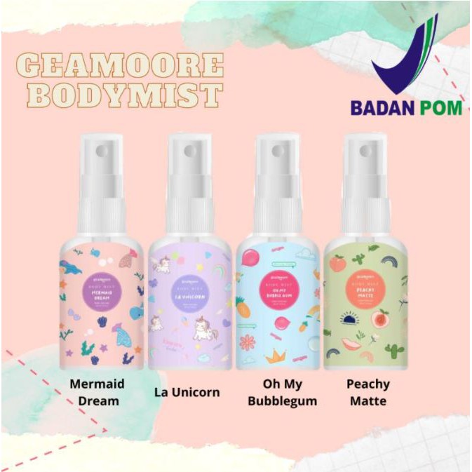 GEAMOORE BODY MIST BPOM SPRAY 30 ML PARFUM  UNISEX | BEYBYS BODY MIST