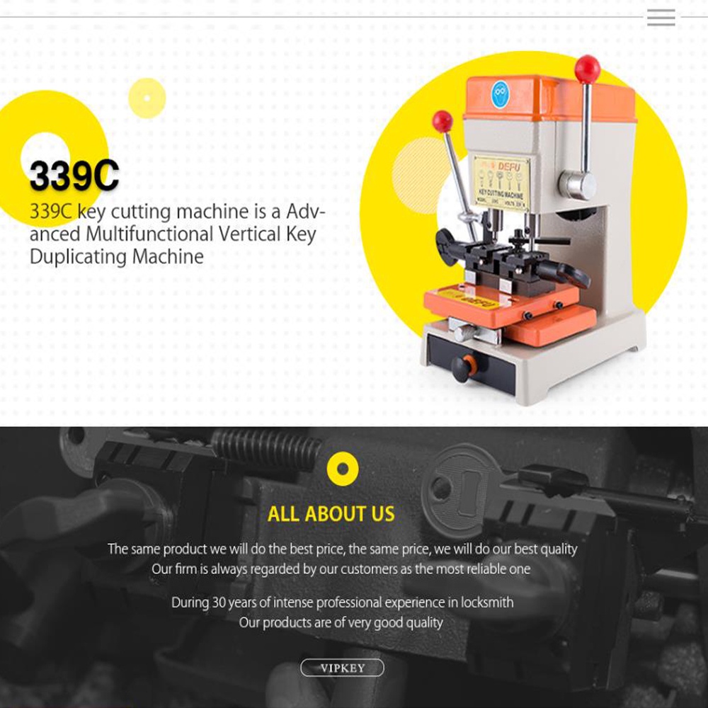 Kuke Mesin Duplikat Kunci defu 339C