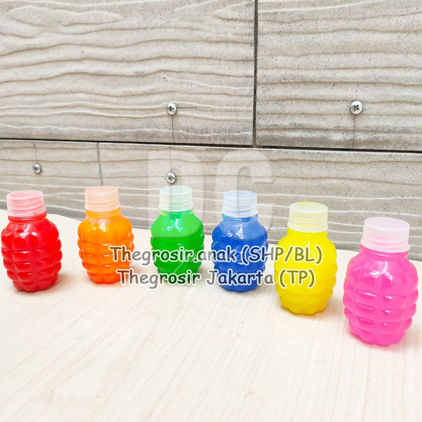 MURAH!!! SLIME CLEAR JELLY JAM CLOCK BURUNG HANTU OWL Granat WARNA RANDOM