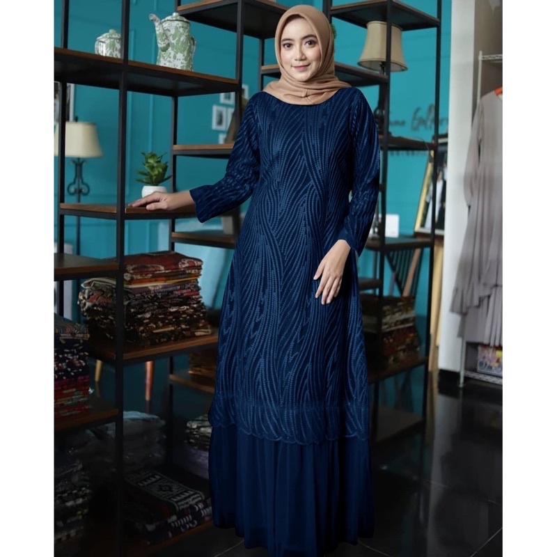 (MODEL BARU) SIZE S/M,L,XL,XXL GAMIS MOURIN/GAMIS BRUKAT TILE/GAMIS KONDANGAN/GAMIS MUSLIM WANITA