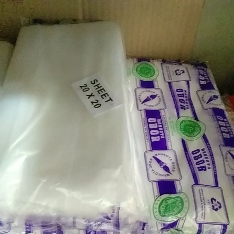 

Plastik Alas/Plastik sheet ukuran 20x20
