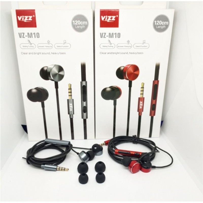 Handsfree / Headset / Earphone Vizz VZ-M10 120CM Length Original Vizz