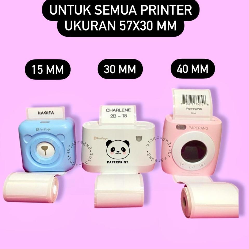 

NKZU PERIPAGE KERTAS STICKER THERMAL LABEL PRINTER THERMAL BLUETOOTH LABEL NAMA Stiker GAP [zg -525]