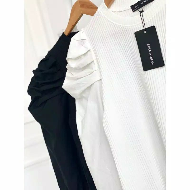 blouse lengan balon import