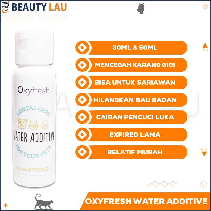 OBAT SARIAWAN KUCING ANJING OXYFRESH WATER ADDITIVE 30ML 50ML REPACK PENCUCI LUKA KUCING ANJING