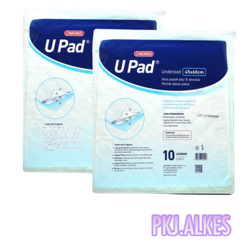 UNDERPAD UPAD 45x60 ISI 10 LEMBAR ONEMED