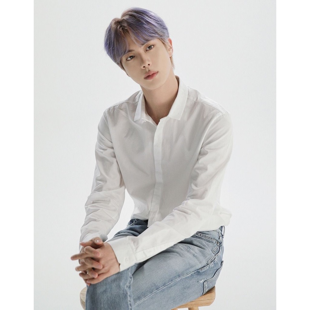 kemeja putih panjang VBTS-kemeja suga BTS-kemeja original BTS Jungkook - kemeja pria dewasa
