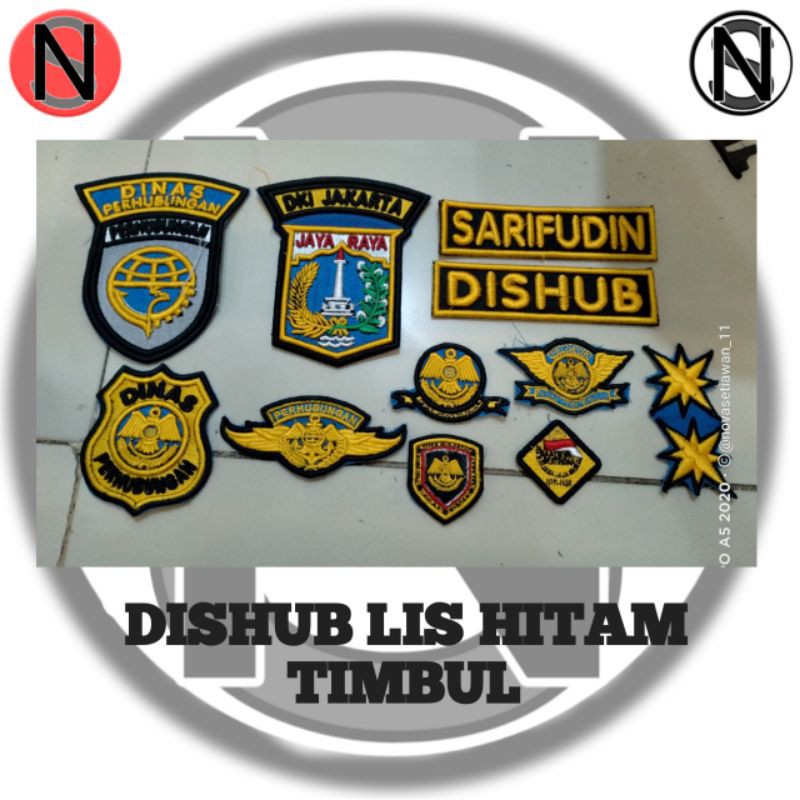 atribut dishub lis hitam timbul